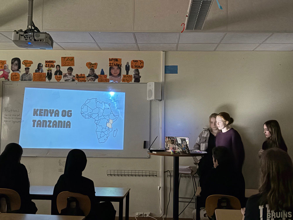 en person som holder en presentasjon