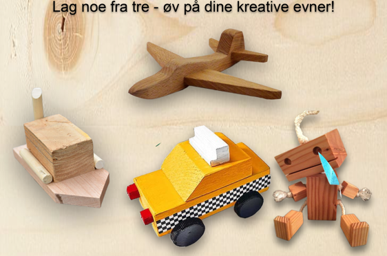 En gruppe objekter på en overflate