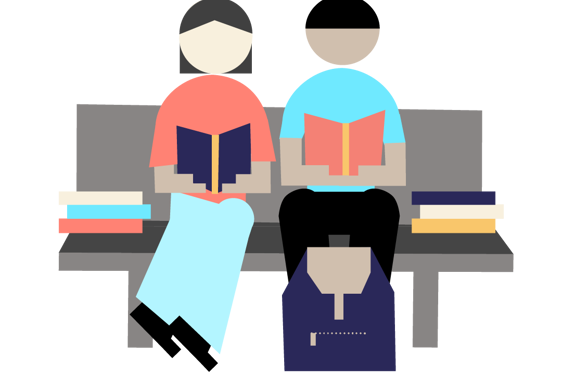 en gruppe mennesker i en sirkel