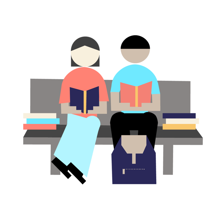 en gruppe mennesker i en sirkel